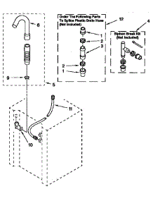 Washer Water System parts for Kenmore Washer Dryer Combo 110.98573810 (11098573810, 110 98573810) from AppliancePartsPros.com