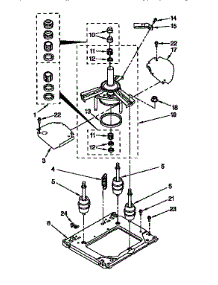 Machine Base Parts parts for Kenmore Washer Dryer Combo 110.98575100 (11098575100, 110 98575100) from AppliancePartsPros.com