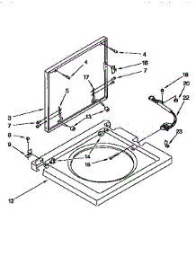 Washer Top And Lid parts for Kenmore Washer Dryer Combo 110.98575110 (11098575110, 110 98575110) from AppliancePartsPros.com
