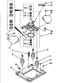 Machine Base parts for Kenmore Washer Dryer Combo 110.98575120 (11098575120, 110 98575120) from AppliancePartsPros.com