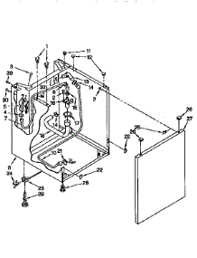 Washer Cabinet parts for Kenmore Washer Dryer Combo 110.98575120 (11098575120, 110 98575120) from AppliancePartsPros.com