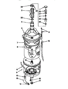 Tub And Basket Parts parts for Kenmore Washer Dryer Combo 110.98575800 (11098575800, 110 98575800) from AppliancePartsPros.com