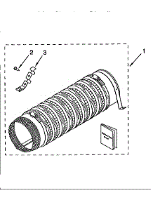 Side Exhaust Extension Kit (Comp) parts for Kenmore Washer Dryer Combo 110.98575820 (11098575820, 110 98575820) from AppliancePartsPros.com