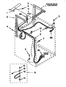 Dryer Support & Washer parts for Kenmore Washer Dryer Combo 110.98575820 (11098575820, 110 98575820) from AppliancePartsPros.com