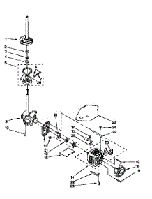 Brake,Clutch,Gearcase,Motor&Pump parts for Kenmore Washer Dryer Combo 110.98576200 (11098576200, 110 98576200) from AppliancePartsPros.com