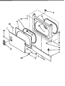 Dryer Front Panel & Door parts for Kenmore Washer Dryer Combo 110.98576200 (11098576200, 110 98576200) from AppliancePartsPros.com