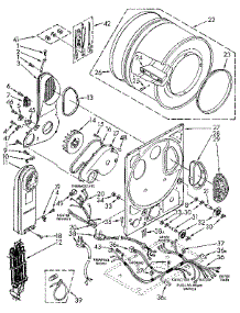 Dryer Bulkhead parts for Kenmore Washer Dryer Combo 110.98618100 (11098618100, 110 98618100) from AppliancePartsPros.com