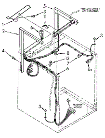 Dryer Support And Washer Cabinet Harness parts for Kenmore Washer Dryer Combo 110.98618100 (11098618100, 110 98618100) from AppliancePartsPros.com