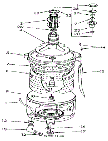 Tub And Basket parts for Kenmore Washer Dryer Combo 110.98618800 (11098618800, 110 98618800) from AppliancePartsPros.com