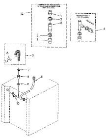 Washer Water System parts for Kenmore Washer Dryer Combo 110.98618800 (11098618800, 110 98618800) from AppliancePartsPros.com