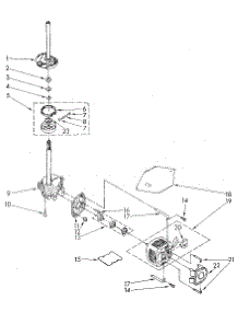 Brake, Clutch, Gearcase, Motor And Pump parts for Kenmore Washer 110.81860310 (11081860310, 110 81860310) from AppliancePartsPros.com