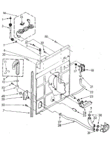 Rear Panel parts for Kenmore Washer 110.81860600 (11081860600, 110 81860600) from AppliancePartsPros.com