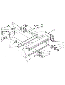 Console Panel parts for Kenmore Washer 110.81860600 (11081860600, 110 81860600) from AppliancePartsPros.com
