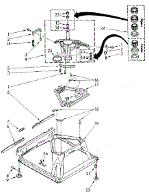 Machine Base parts for Kenmore Washer 110.81860810 (11081860810, 110 81860810) from AppliancePartsPros.com