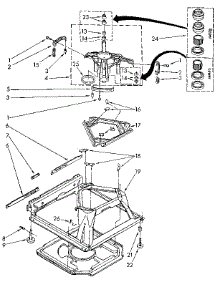 Machine Base parts for Kenmore Washer 110.81862110 (11081862110, 110 81862110) from AppliancePartsPros.com