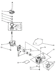 Brake, Clutch, Gearcase, Motor And Pump parts for Kenmore Washer 110.81862320 (11081862320, 110 81862320) from AppliancePartsPros.com