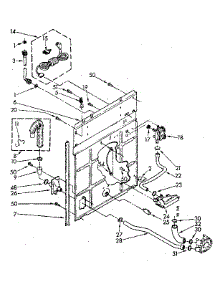 Rear Panel parts for Kenmore Washer 110.81862600 (11081862600, 110 81862600) from AppliancePartsPros.com