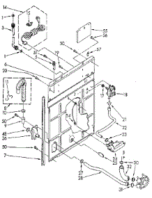 Rear Panel parts for Kenmore Washer 110.81862610 (11081862610, 110 81862610) from AppliancePartsPros.com