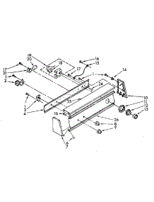 Console Panel parts for Kenmore Washer 110.81862800 (11081862800, 110 81862800) from AppliancePartsPros.com