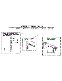 Water System parts for Kenmore Washer 110.81863130 (11081863130, 110 81863130) from AppliancePartsPros.com