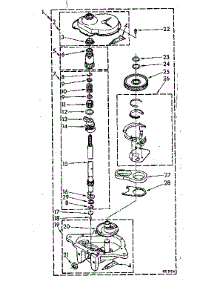Gearcase Parts parts for Kenmore Washer 110.81863300 (11081863300, 110 81863300) from AppliancePartsPros.com