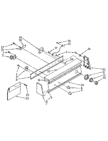 Console parts for Kenmore Washer 110.81863310 (11081863310, 110 81863310) from AppliancePartsPros.com