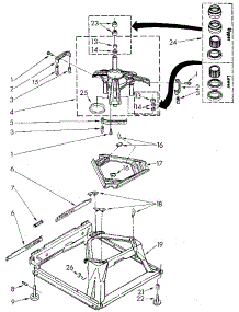 Machine Base parts for Kenmore Washer 110.81863710 (11081863710, 110 81863710) from AppliancePartsPros.com