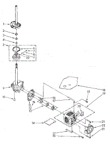 Brake, Clutch, Gearcase, Motor And Pump parts for Kenmore Washer 110.81863710 (11081863710, 110 81863710) from AppliancePartsPros.com