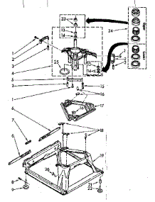 Machine Base Parts parts for Kenmore Washer 110.81863800 (11081863800, 110 81863800) from AppliancePartsPros.com