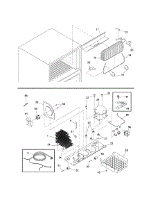 System parts for Kenmore Refrigerator 253.7419240P (2537419240P, 253 7419240P) from AppliancePartsPros.com
