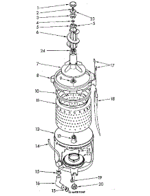 Tub And Basket parts for Kenmore Washer 110.84418300 (11084418300, 110 84418300) from AppliancePartsPros.com