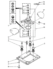 Machine Base parts for Kenmore Washer 110.84418600 (11084418600, 110 84418600) from AppliancePartsPros.com