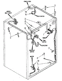 Wiring Harness parts for Kenmore Washer 110.84418800 (11084418800, 110 84418800) from AppliancePartsPros.com