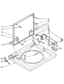 Washer Top And Lid parts for Kenmore Washer 110.84418800 (11084418800, 110 84418800) from AppliancePartsPros.com