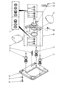 Machine Base Parts parts for Kenmore Washer 110.84419100 (11084419100, 110 84419100) from AppliancePartsPros.com
