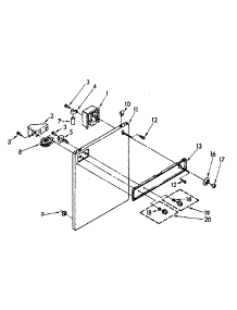 Console And Front Panel Parts parts for Kenmore Washer 110.84419100 (11084419100, 110 84419100) from AppliancePartsPros.com