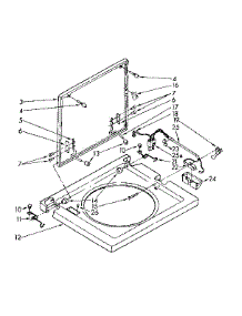 Washer Top And Lid Parts parts for Kenmore Washer 110.84670100 (11084670100, 110 84670100) from AppliancePartsPros.com