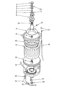 Tub And Basket parts for Kenmore Washer 110.84671300 (11084671300, 110 84671300) from AppliancePartsPros.com