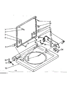 Washer Top And Lid Parts parts for Kenmore Washer 110.84671300 (11084671300, 110 84671300) from AppliancePartsPros.com