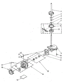 Brake, Clutch, Gearcase, Motor And Pump parts for Kenmore Washer 110.84671600 (11084671600, 110 84671600) from AppliancePartsPros.com