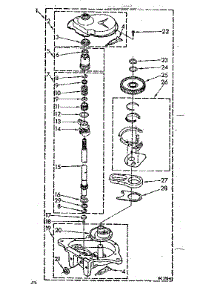 Gearcase parts for Kenmore Washer 110.84671600 (11084671600, 110 84671600) from AppliancePartsPros.com