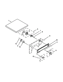 Top And Console Parts parts for Kenmore Dryer 110.84722402 (11084722402, 110 84722402) from AppliancePartsPros.com