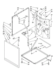 Washer Cabinet Parts parts for Kenmore Washer Dryer Combo 110.84762300 (11084762300, 110 84762300) from AppliancePartsPros.com