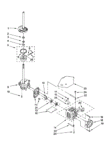 Brake, Clutch, Gearcase, Motor And Pump Parts parts for Kenmore Washer Dryer Combo 110.84762301 (11084762301, 110 84762301) from AppliancePartsPros.com
