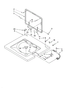 Washer Top And Lid Parts parts for Kenmore Washer Dryer Combo 110.84764300 (11084764300, 110 84764300) from AppliancePartsPros.com