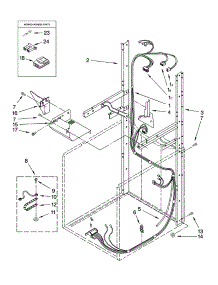 Dryer Support And Washer Harness Parts parts for Kenmore Washer Dryer Combo 110.84764300 (11084764300, 110 84764300) from AppliancePartsPros.com