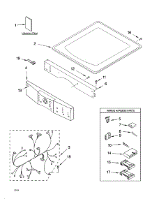 Top And Console Parts parts for Kenmore Dryer 110.84831300 (11084831300, 110 84831300) from AppliancePartsPros.com