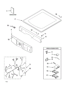 Top And Console Parts parts for Kenmore Dryer 110.84831301 (11084831301, 110 84831301) from AppliancePartsPros.com