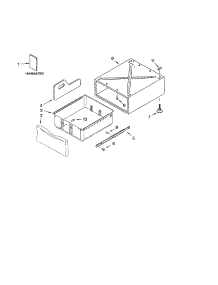 Pedestal Parts (Not Included) parts for Kenmore Dryer 110.84836201 (11084836201, 110 84836201) from AppliancePartsPros.com