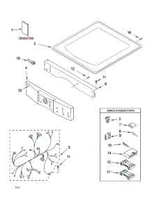 Top And Console Parts parts for Kenmore Dryer 110.84836202 (11084836202, 110 84836202) from AppliancePartsPros.com